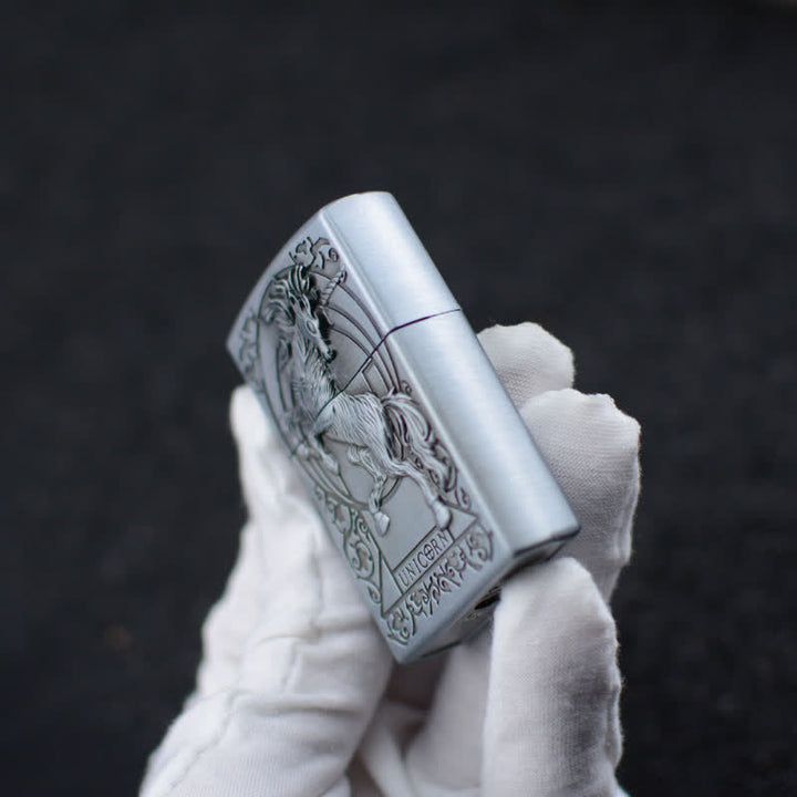 Unicorn Relief Grinding Wheel Refillable Butane Lighter - image 12