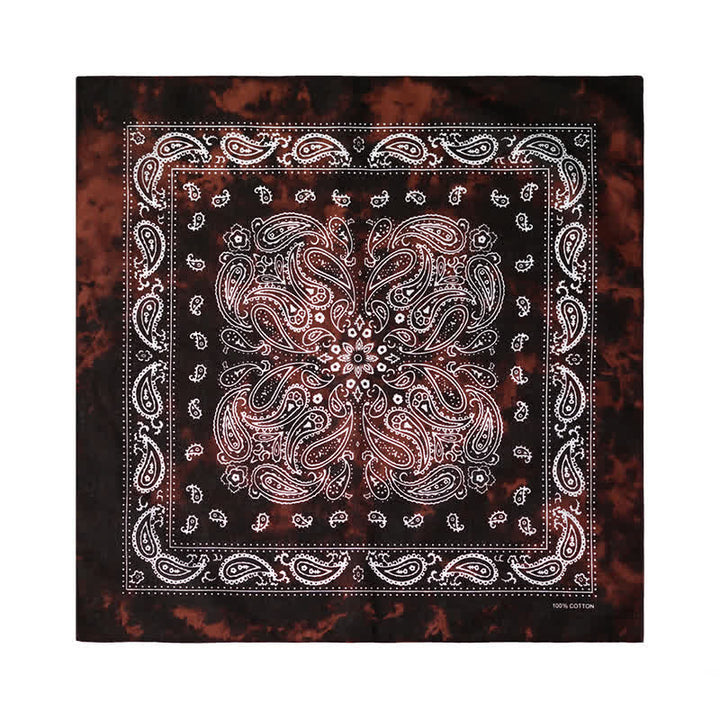 Paisley Acidwash Square Scarf with Scarf Buckle - image 5