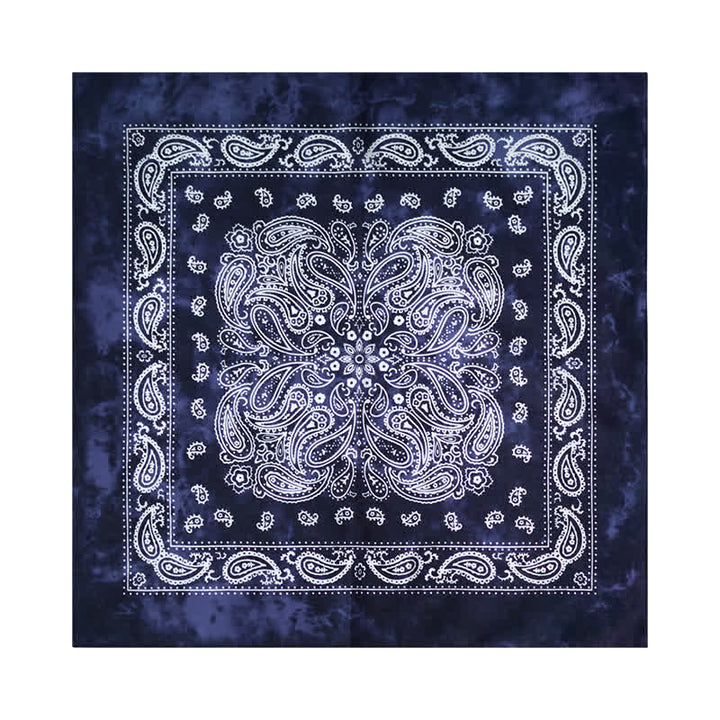 Paisley Acidwash Square Scarf with Scarf Buckle - image 1