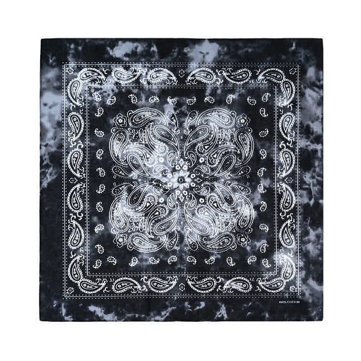 Paisley Acidwash Square Scarf with Scarf Buckle - image 8