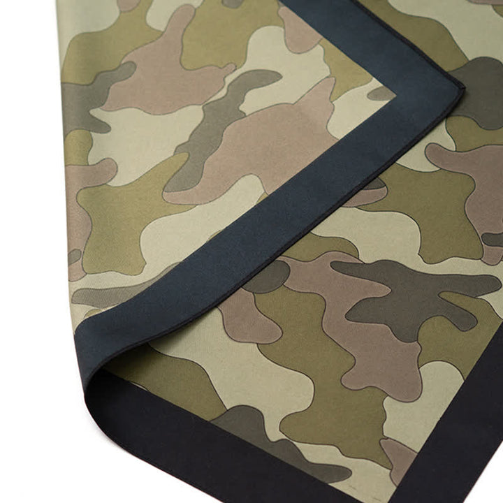 Camouflage Pattern Square Scarf with Scarf Buckle - image 5