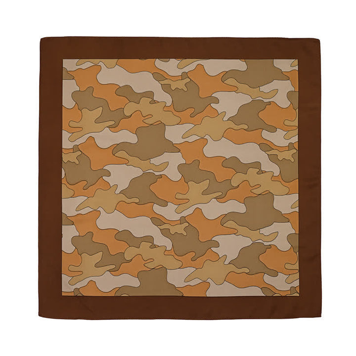 Camouflage Pattern Square Scarf with Scarf Buckle - image 6