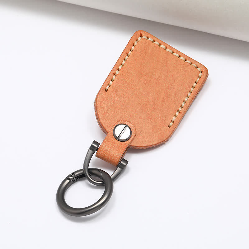Charming Boho Flower Turquoise Leather Keychain - image 3
