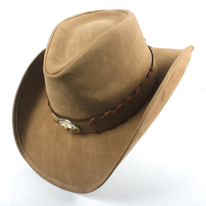 Dark Khaki Outdoor Wide Brim Western Cowboy Hat - image 5