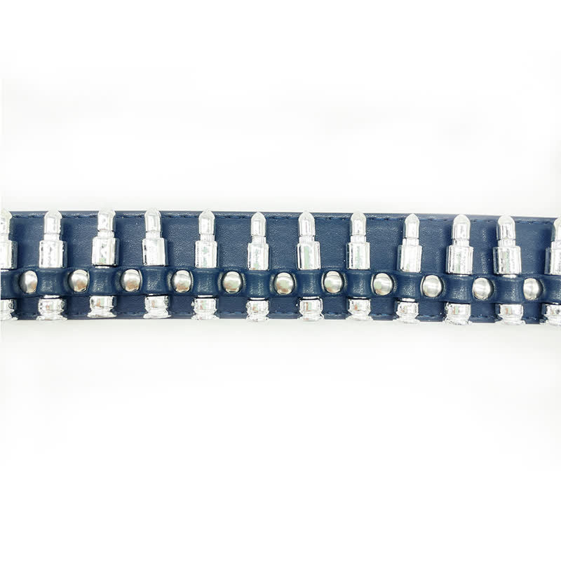 Stylish Punk Bullets Rivet Decor Leather Belt - image 7