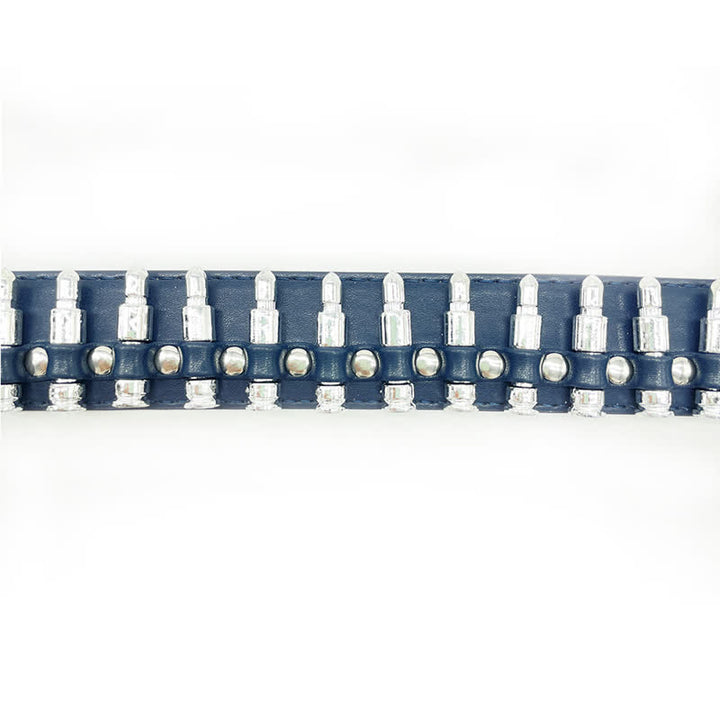 Stylish Punk Bullets Rivet Decor Leather Belt - image 7
