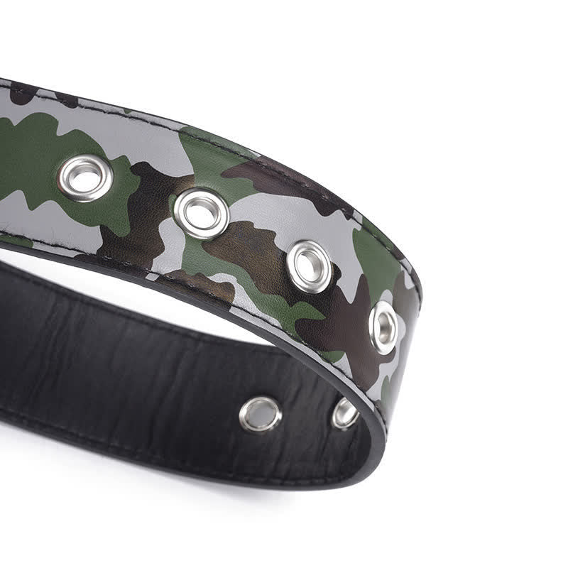 Camouflage Rock Wild Bullet Rivets Leather Belt - image 4