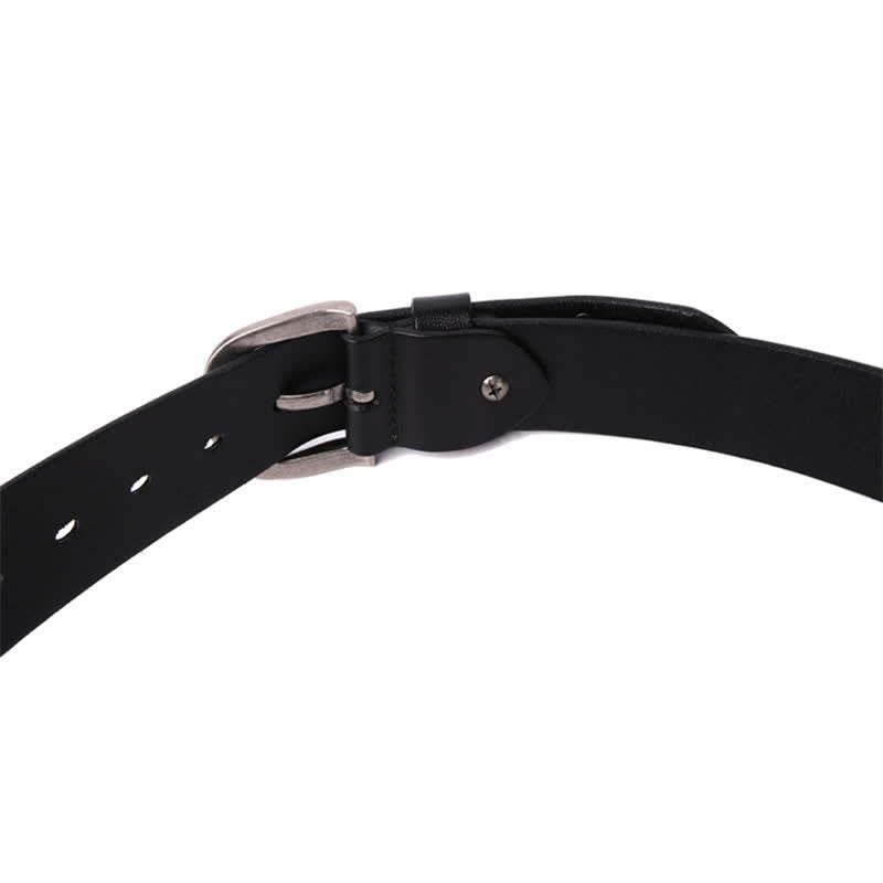 Fashion Punk Rock Metal Bullet Rivets Leather Belt - image 10