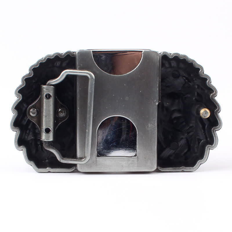 Men's DIY Indian Chief Head Leather Belt with Hidden Lighter - image 10