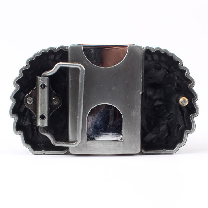 Men's DIY Indian Chief Head Leather Belt with Hidden Lighter - image 10