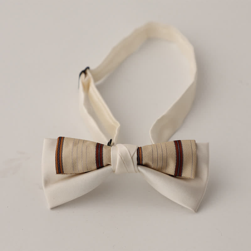 Men's Unqiue Two-Layer Patchwork Floral Bow Tie - Style #14 - image 15