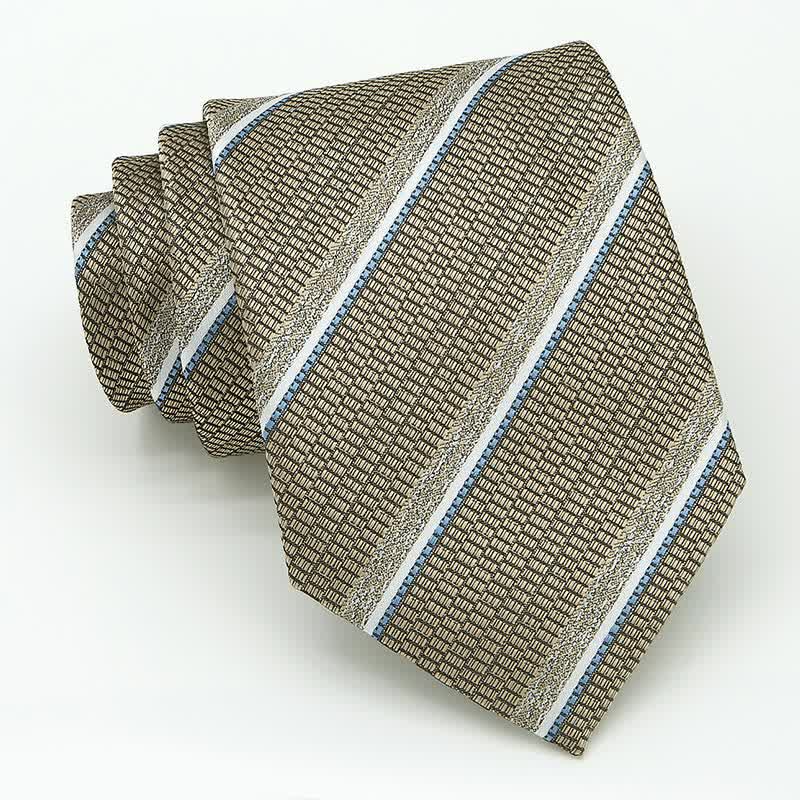 3Pcs Men's Casual Striped Office Accessory Necktie Set - image 17