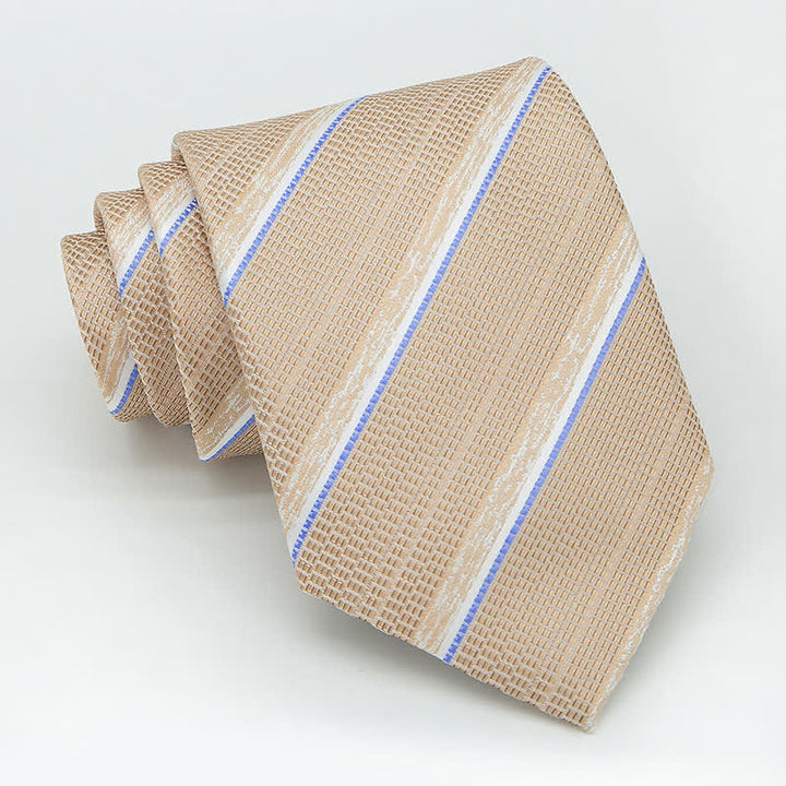 3Pcs Men's Casual Striped Office Accessory Necktie Set - image 12