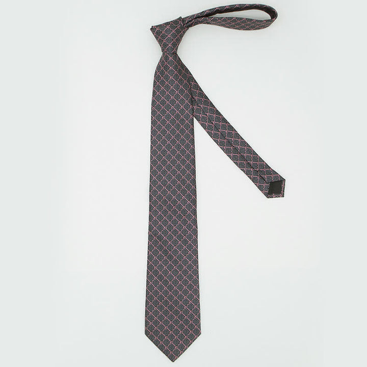 3Pcs Men's Gentlement Checked Plaid Necktie Set - image 13