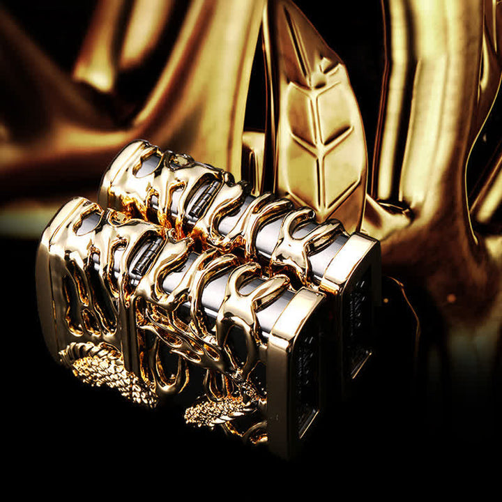 Carving Domineering Dragon Refillable Kerosene Lighter - image 4