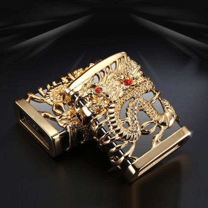 Carving Domineering Dragon Refillable Kerosene Lighter - image 2