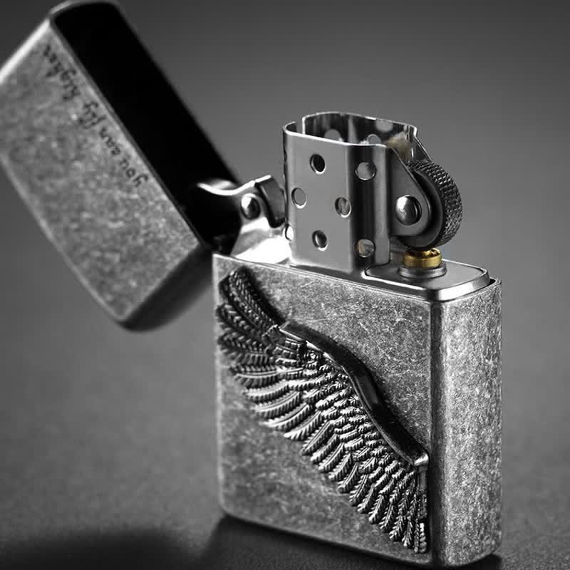 Flying Angel Wings Refillable Kerosene Lighter - image 4
