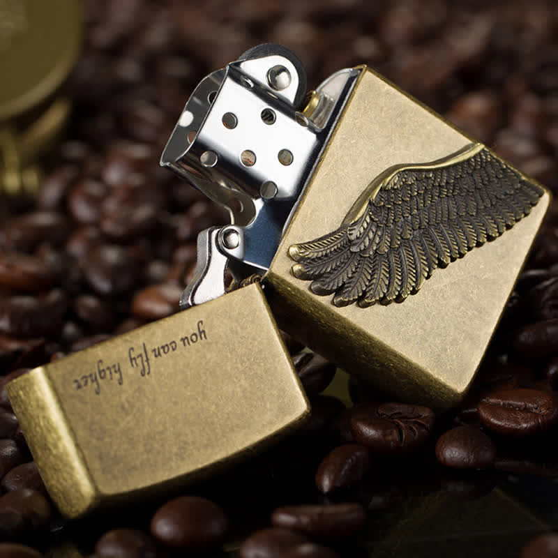 Flying Angel Wings Refillable Kerosene Lighter - image 1