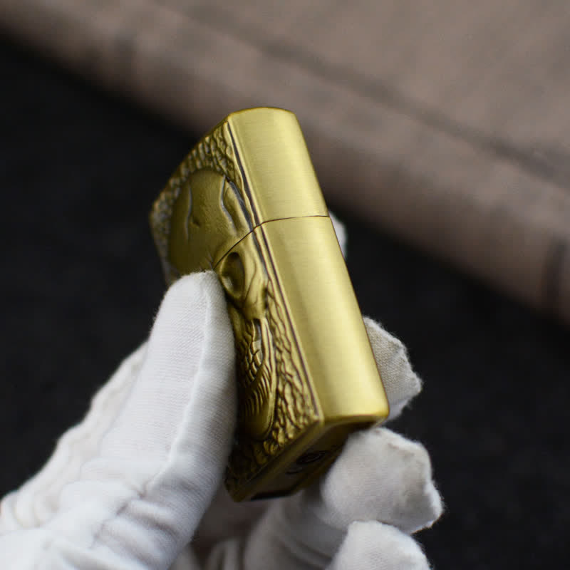 Large Skull Head Design Refillable Butane Lighter - image 6