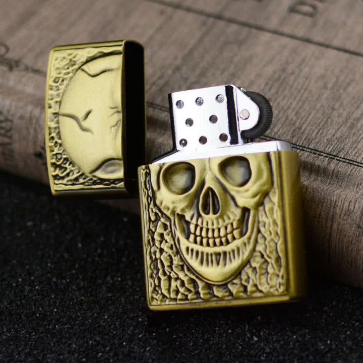 Large Skull Head Design Refillable Butane Lighter - image 2