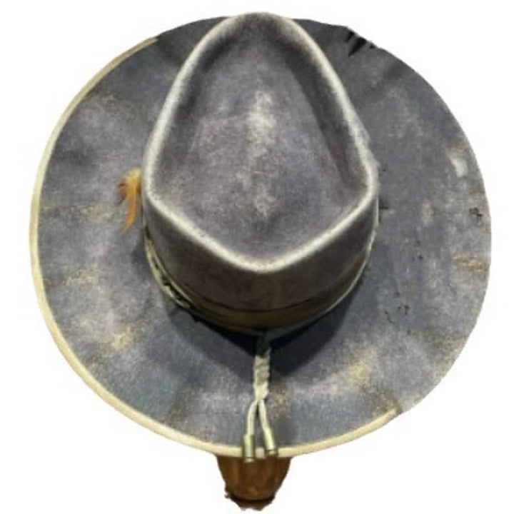 Dark Gray Old-Fashioned Fedoras Feather Cowboy Hat - image 2