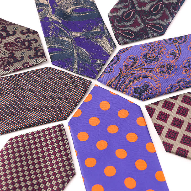 Men's Retro Purple Series Evening Dress Accessories Necktie - image 1