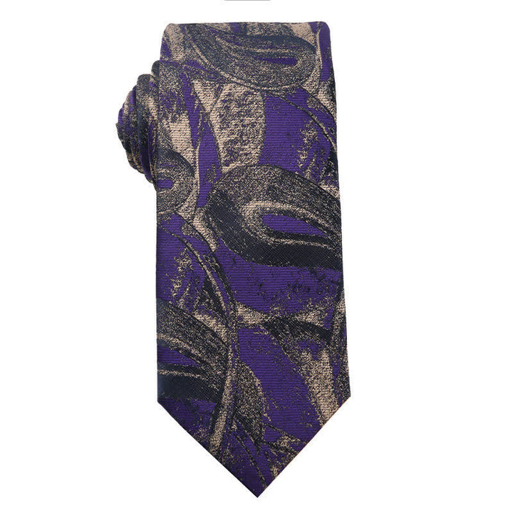 Men's Retro Purple Series Evening Dress Accessories Necktie - Style #6 - image 7