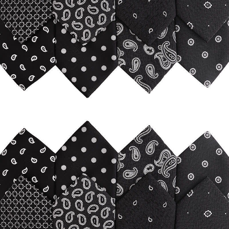 Men's Black & White Series Evening Dress Accessories Necktie - image 0