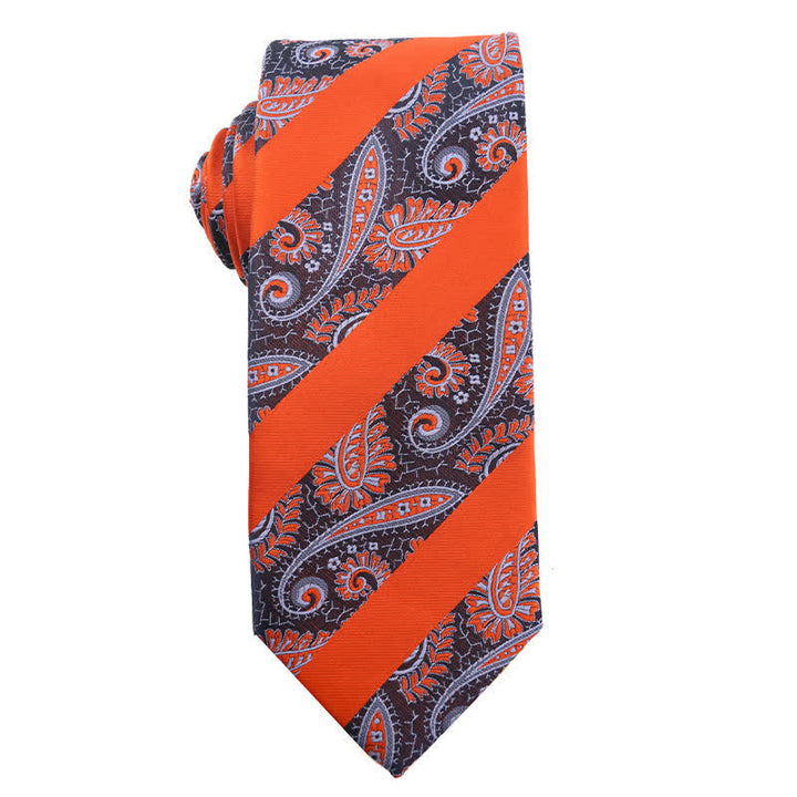 Men's Summer Orange Series Evening Dress Accessories Necktie - Style #1 - image 2