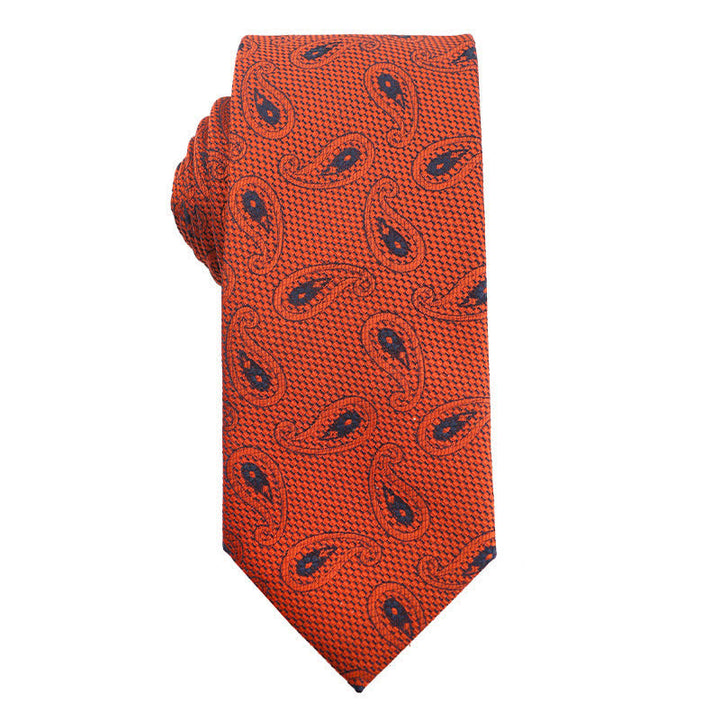 Men's Summer Orange Series Evening Dress Accessories Necktie - Style #6 - image 7