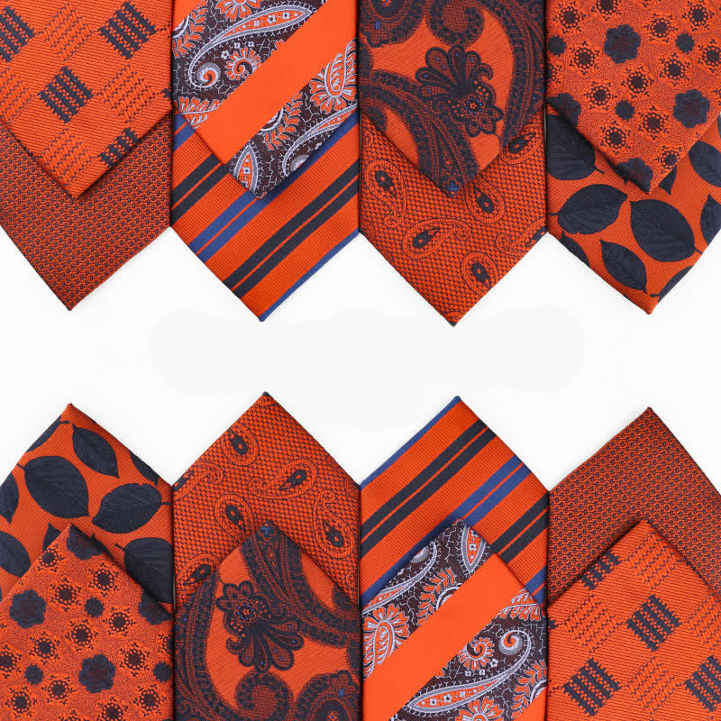 Men's Summer Orange Series Evening Dress Accessories Necktie - image 0