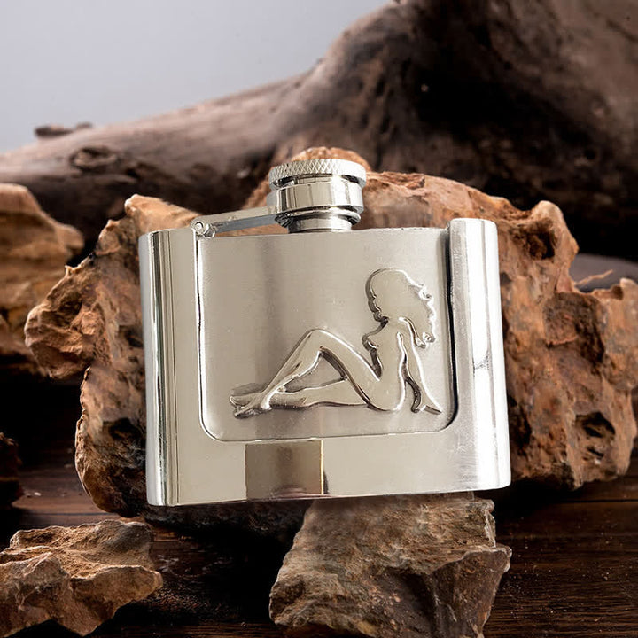 Men's DIY 2oz. Lady's Profile Leather Belt with Hidden Flask - Lady - Without Belt - Not Included Belt - image 0