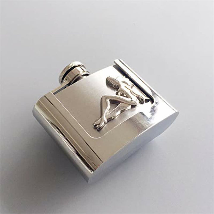 Men's DIY 2oz. Lady's Profile Leather Belt with Hidden Flask - image 3
