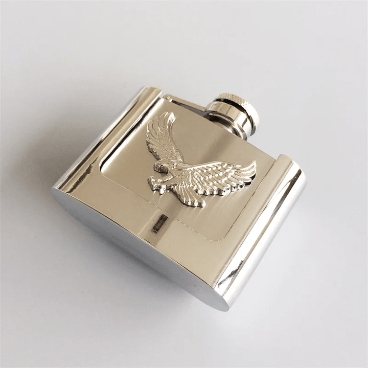 Men's DIY 2oz. Flying Eagle Leather Belt with Hidden Flask - image 3