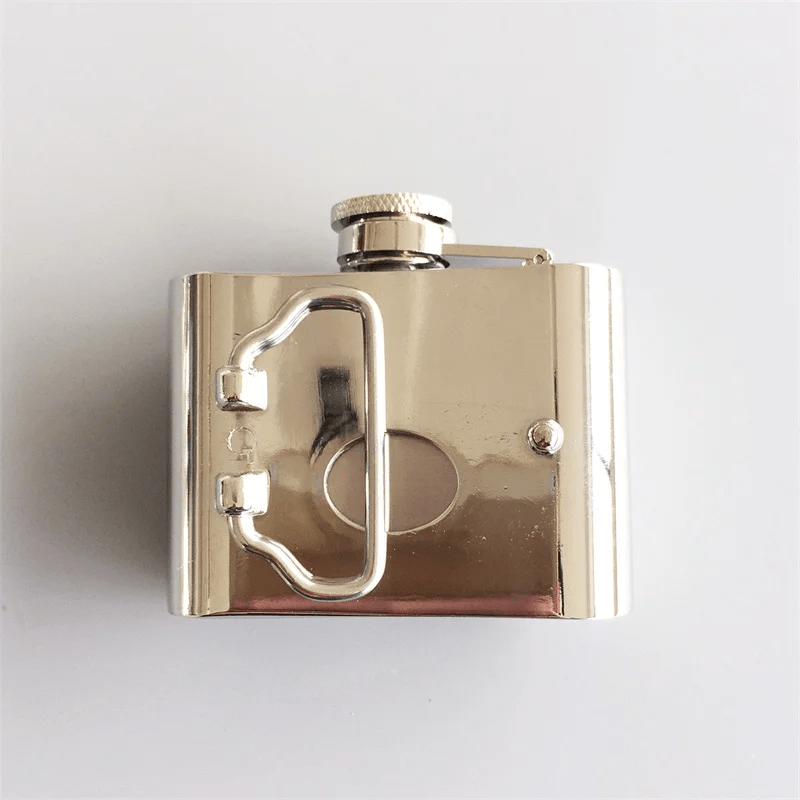 Men's DIY 2oz. Flying Eagle Leather Belt with Hidden Flask - image 1