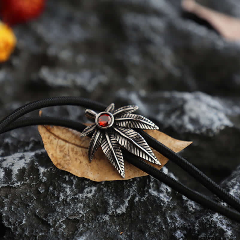 Punk Western Cowboy Maple Leaf Shaped Bolo Tie - image 7