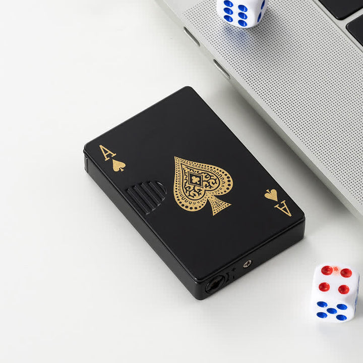 Poker Cards Personalized Custom Back Refillable Butane Lighter - Black A - No Personalization - image 44