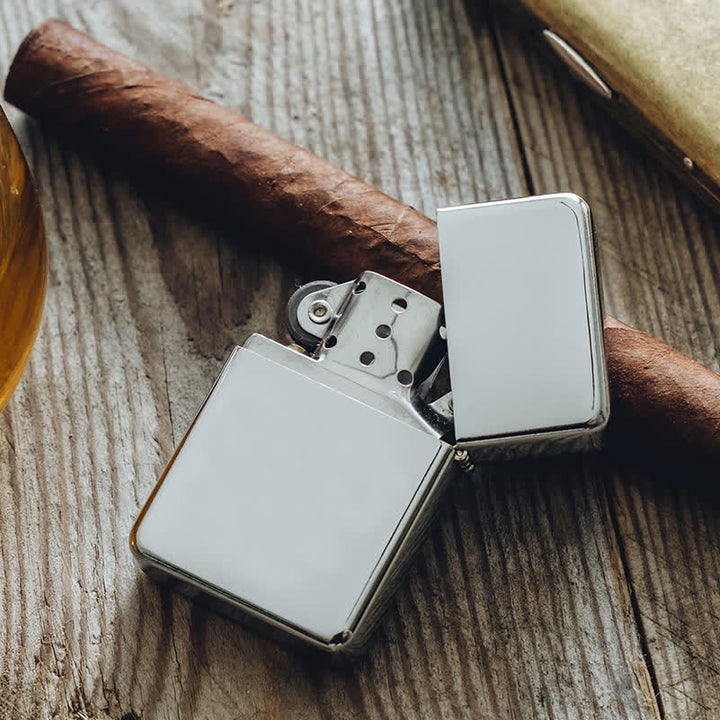 Unique Personalized Custom Refillable Kerosene Lighter - Silver / Blank - Blank - image 17