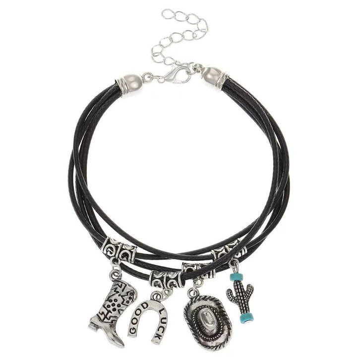 Wild Western Multi-Layered Bracelet Cowboy Necklace - image 6