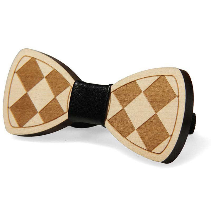 Men's Wedding Party Accessories Carved Wooden Bow Tie - Style #2 - image 6