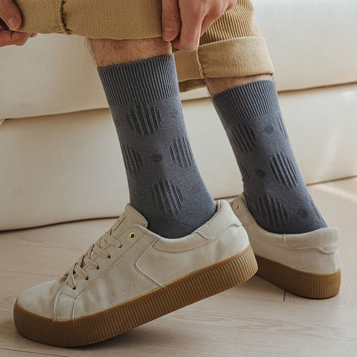 Solid Color Dotted Classic Cotton Crew Socks - image 3