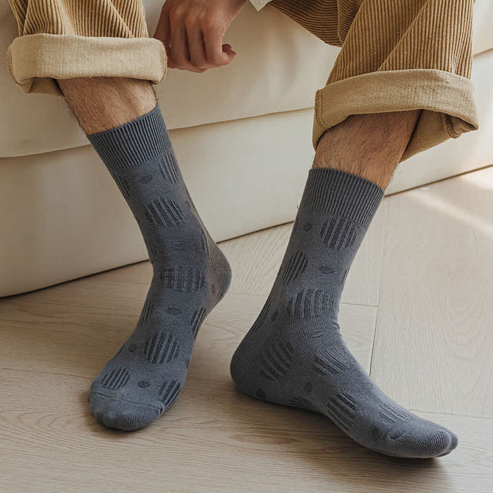 Solid Color Dotted Classic Cotton Crew Socks - image 0