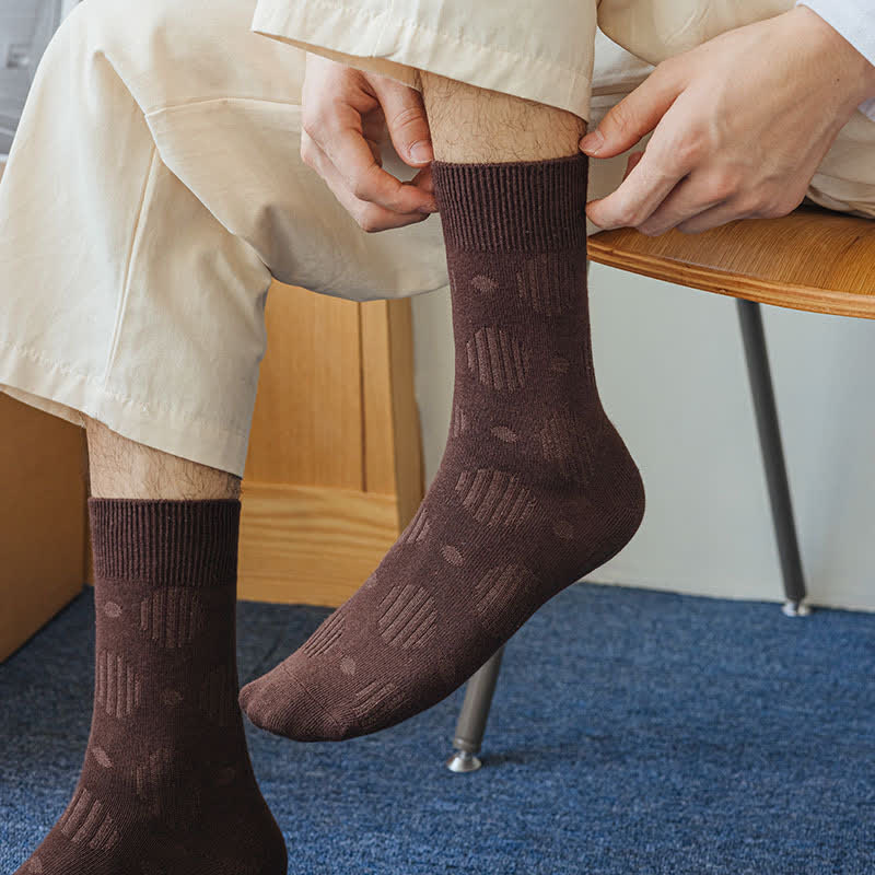 Solid Color Dotted Classic Cotton Crew Socks - image 13