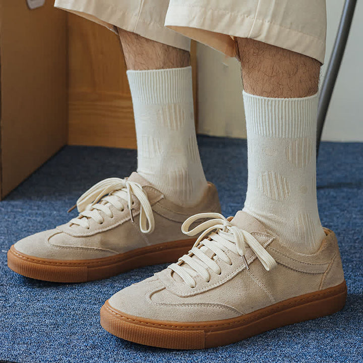 Solid Color Dotted Classic Cotton Crew Socks - image 16