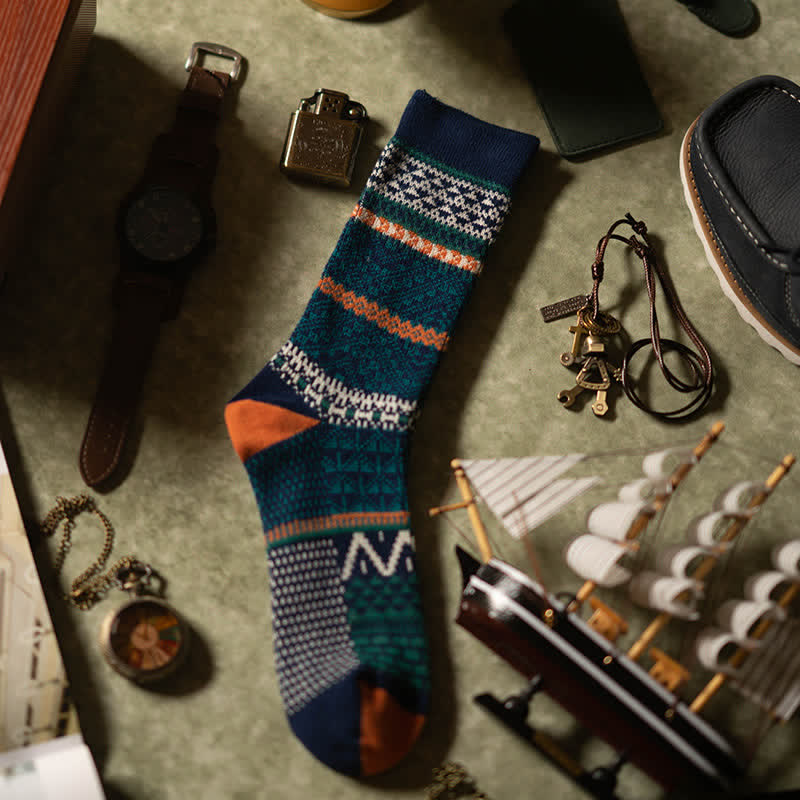 Chic Double Colors Aesthetic Cozy Cotton Crew Socks - image 10