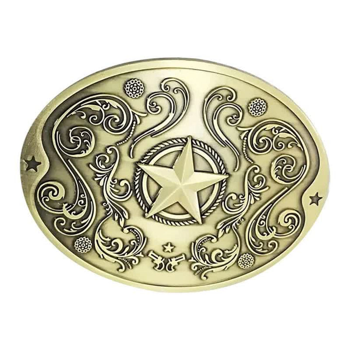 Men's DIY Western Star Creative Beer Holder Buckle Leather Belt - Antique Bronze - Without Belt - Without Belt - image 13