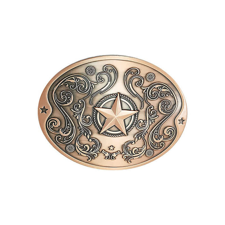 Men's DIY Western Star Creative Beer Holder Buckle Leather Belt - Antique Copper - Without Belt - Without Belt - image 19