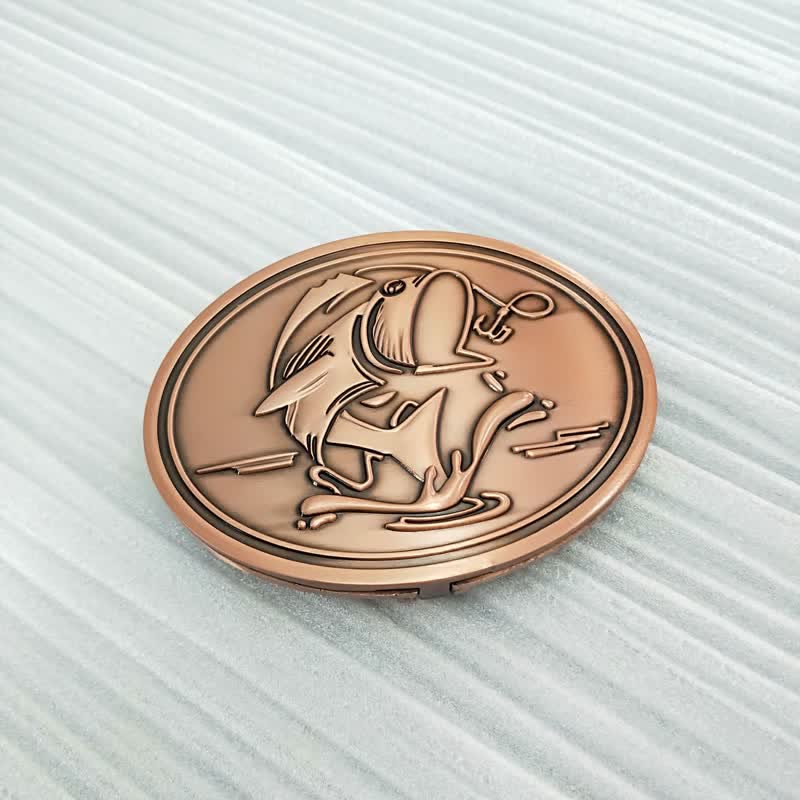 Men's DIY Gone Fishing Creative Beer Holder Buckle Leather Belt - Antique Copper - Without Belt - Without Belt - image 19