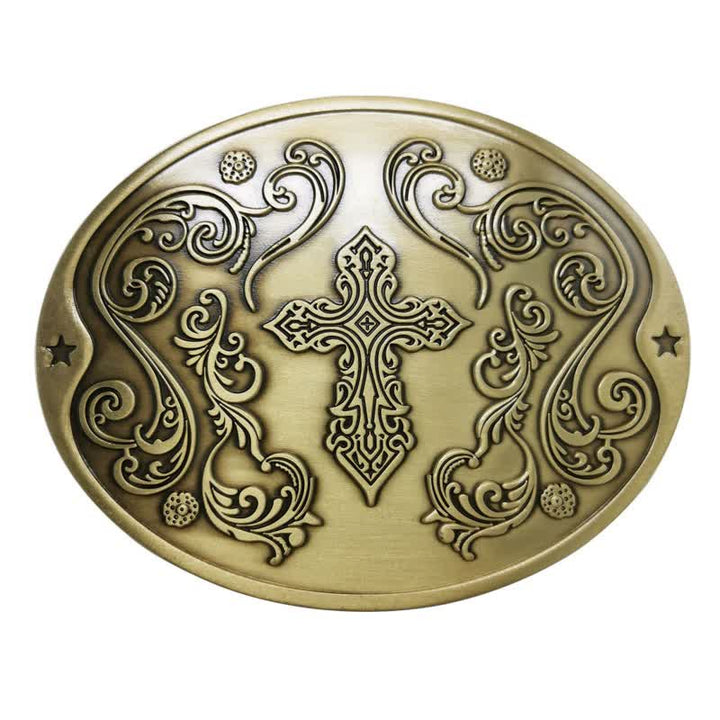Men's DIY Cross Carving Creative Beer Holder Buckle Leather Belt - Antique Bronze - Without Belt - Without Belt - image 13