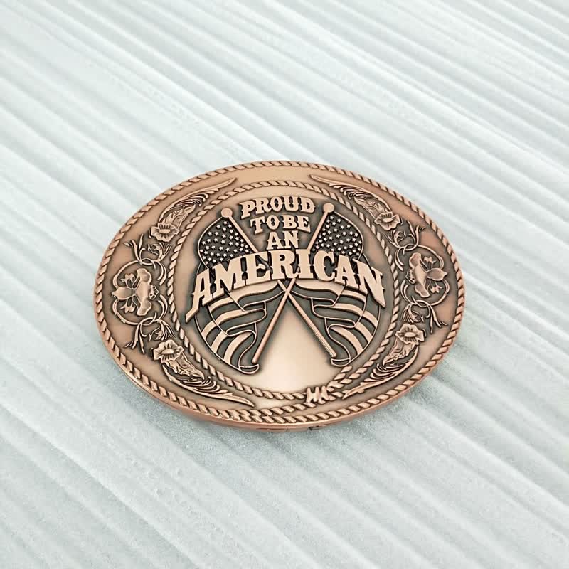 Men's DIY Dual American Flags Creative Beer Holder Buckle Leather Belt - Antique Copper - Without Belt - Without Belt - image 19